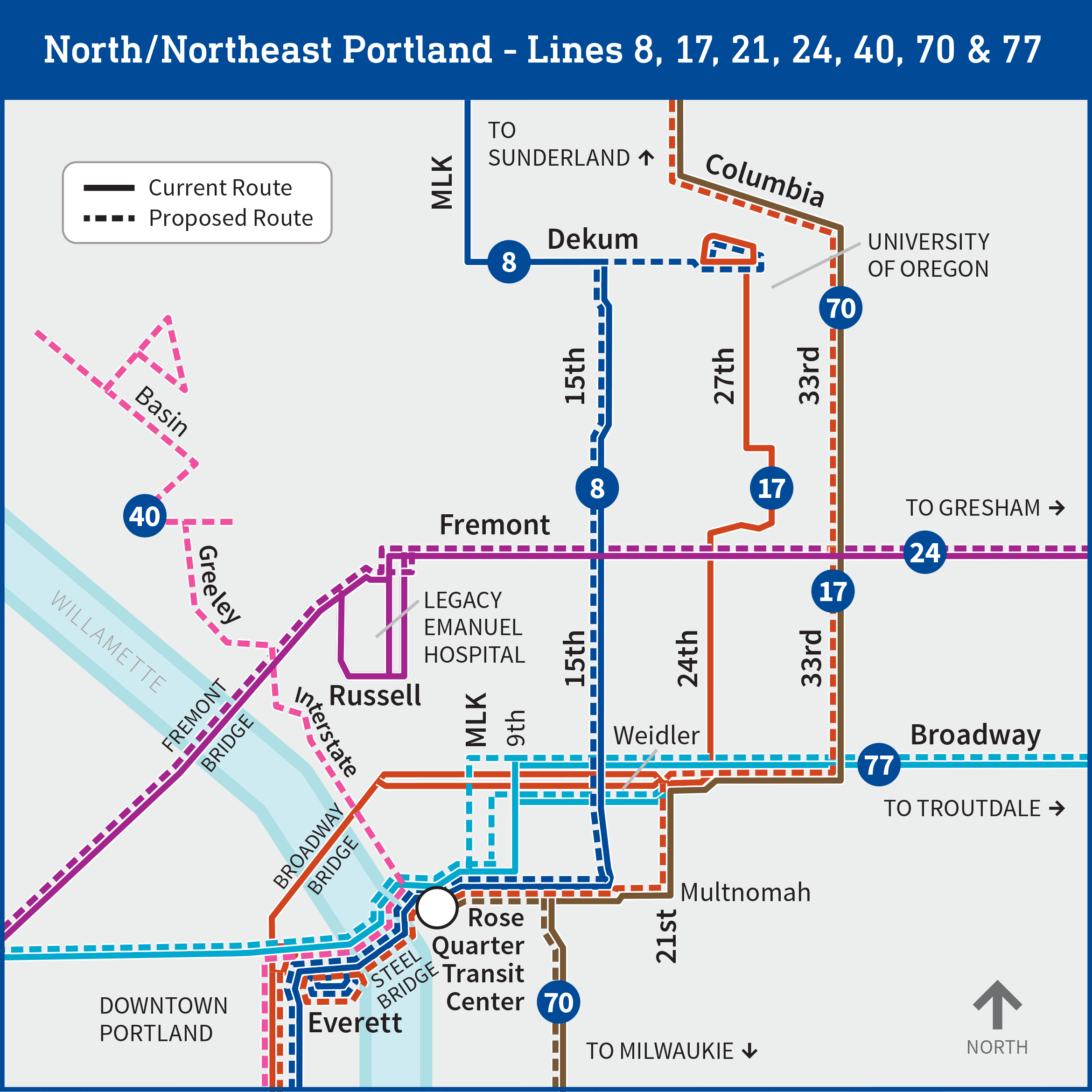 Proposed changes to lines 8, 17, 24, 40, 70, 77 and 85 map