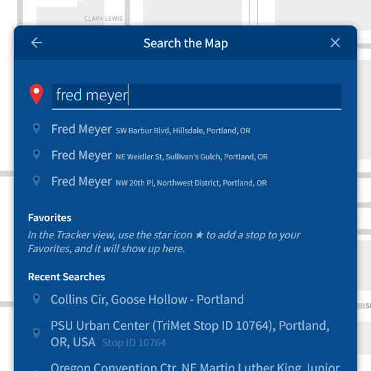 screenshot showing a search