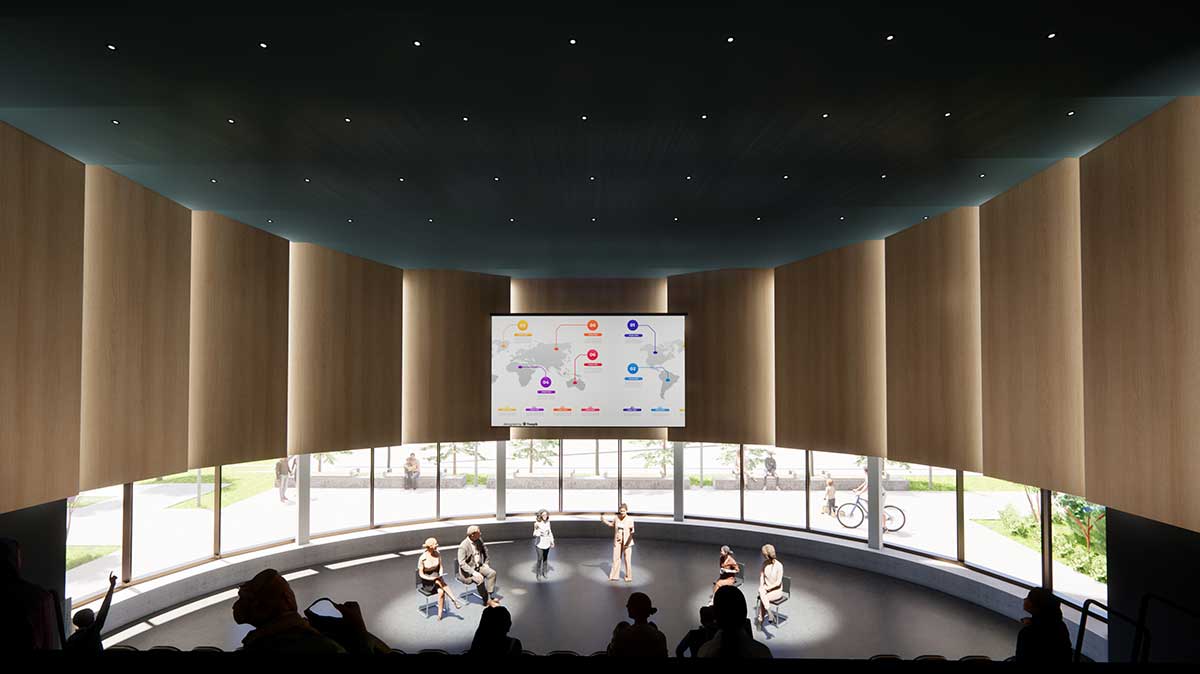 Rendering of auditorium